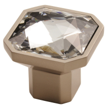 FTD790C-MSN SQUARE CRYSTAL KNOB 38x38mm (Matt Satin Nickel) FTD790C-MSN SQUARE CRYSTAL KNOB 38x38mm (Matt Satin Nickel)