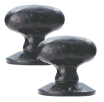 Carlisle Glass Ludlow LF5595 Oval Mortice Knob (Half Sprung)
