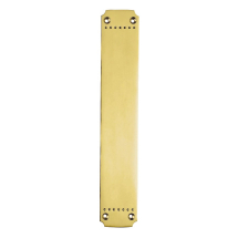 Carlisle Brass PF110 Laurin Finger Plate Polished Brass Carlisle Brass PF110 Laurin Finger Plate Polished Brass