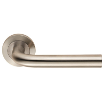 Carlisle Brass Eurospec Steelworx SWL1191SSS Spira Lever On Round Rose (DDA Compliant) Carlisle Brass Eurospec Steelworx SWL1191SSS Spira Lever On Round Rose (DDA Compliant)