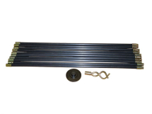 FAITHFULL FAIDRSET1 UNIVERSAL DRAIN CLEAN SET 10 x rods,plunger & worm FAITHFULL FAIDRSET1 UNIVERSAL DRAIN CLEAN SET 10 x rods,plunger & worm