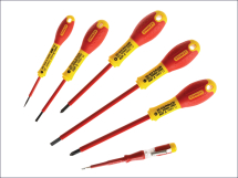 STANLEY STA065441 FatMax® VDE Insulated Phillips & Parallel Screwdriver Set of 6