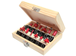 FAITHFULL FAIRBS12 Router Bit Set of 12 TCT 1/4in Shank FAITHFULL FAIRBS12 Router Bit Set of 12 TCT 1/4in Shank