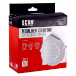 SCAN MOULDED DISPOSABLE COMFORT MASKS PACK OF 10 SCAPPEHYG10