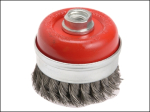 FAITHFULL FAIWBT80 Wire Cup Brush Twist Knot 80mm M14 x 0.50mm Steel Wire FAITHFULL FAIWBT80 Wire Cup Brush Twist Knot 80mm M14 x 0.50mm Steel Wire