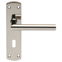 Eurospec CSLP1162 Steelworx 201 Stainless Steel Mitred Lever On Backplate