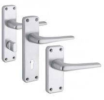 ZCA Contract Aluminium Lever Furniture On Backplate