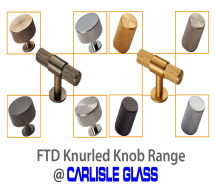 Carlisle Brass FTD Knurled Cabinet Range