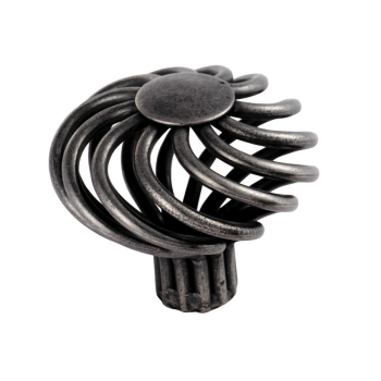 Fingertip FTD1220-AS Steel Cage Mushroom Knob Antique Steel Fingertip FTD1220-AS Steel Cage Mushroom Knob Antique Steel