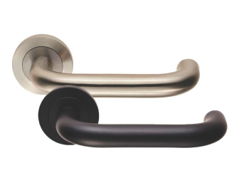 Carlisle Brass Steelworx Steelworx SWL1190 Nera Lever On Round Rose (DDA Compliant) Carlisle Brass Steelworx Steelworx SWL1190 Nera Lever On Round Rose (DDA Compliant)