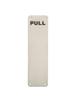 Steelworx FPP 300mm x 75mm Pull Symbol Plate Steelworx FPP 300mm x 75mm Pull Symbol Plate