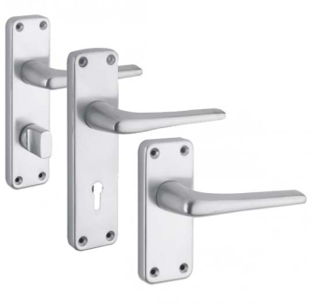 ZCA Contract Aluminium Lever Furniture On Backplate ZCA Contract Aluminium Lever Furniture On Backplate