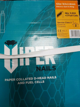 Viper Collated Gun Nails 1st Fix with Gas Viper Collated Gun Nails 1st Fix with Gas