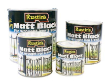 Rustins Matt Black Paint Quick Drying