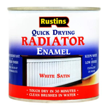 Rustins Quick Dry Radiator Enamel Paint White
