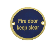 BRASS 76mm CIRCULAR SIGN BRASS 76mm CIRCULAR SIGN