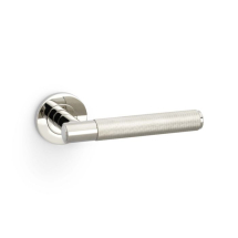 SPITFIRE LEVER ON ROUND ROSE KNURLED STYLE POL NICKEL PVD