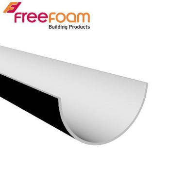 Freeflow 4 metre Round Gutter Black Freeflow 4 metre Round Gutter Black