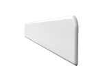 Square Fascia End Cap 100 x 40 - White