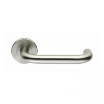 STEELWORX SW127SSS ROUND ROSE LEVER FURNITURE 22mm DIA