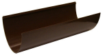 FLOPLAST HI-CAP GUTTER RGH4 BROWN 4 metre