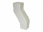 FLOPLAST RBS5 WHITE ADJUSTABLE SQUARE OFFSET BEND