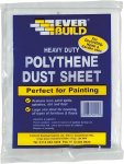 EVERBUILD HEAVY DUTY POLYTHENE DUST SHEET 3.6 X 2.7 / 12`x 9`