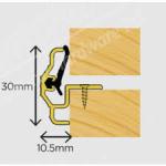 EXITEX DDCS/30 DOUBLE DOOR CENTRE SEAL 2400mm GOLD