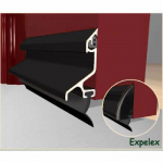 EXITEX Expelex Rain Deflector 1220mm BLACK (With Seal)