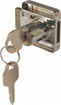 Hafele 18mm Cylinder Cabinet Lock 232.04.604 RH Matt Nickel