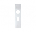 Zoo Hardware ZAAIOPSAP Oval Cover Plates 178x44mm Satin Aluminium 48.5mm