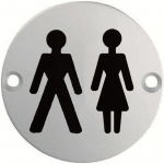 EUROSPEC STEELWORX SIGNAGE SYMBOL UNISEX 76mm dia