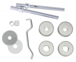 Eurospec BBF1019SSS Back-to-Back Fixing Pack Satin Stainless Steel