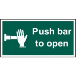 PUSH BAR TO OPEN RPVC 300mm x 150mm