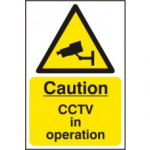 CAUTION  CCTV IN OPERATION RPVC 200mm x 300mm
