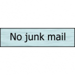 NO JUNK MAIL SSE 200mm x 50mm