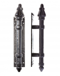 Foxcote Foundries FF19 Round Pull Handle On Backplate 64mm x 305mm