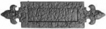 KIRKPATRICK 1073 FLEUR DE LYS LETTER PLATE 14 1/4" X 3 1/2"