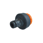 FAITHFULL PLASTIC TAP HOSE CONNECTOR 1/2 & 3/4IN