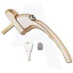 HOPPEUPVC Espagnolette Window Handle In Line Straight Gold