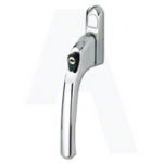 UPVC Espagnolette Window Handle In Line Straight Polished Chrome