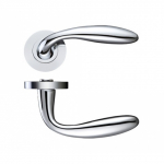 ZOO HARDWARE ZPZ060CP VERONA ROUND ROSE LEVER FURNITURE POLISHED CHROME