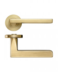 VENICE ROUND ROSE LEVER FURN FAVE SATIN BRASS ZPZ070-FSB