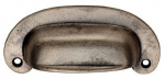 FTD5515-PE Oval Plate Cupboard Pull Pewter Effect