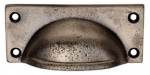 FTD5520-PE Square Plate Cupboard Pull (Pewter Effect)
