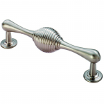 FTD605R SN Reeded Handle Satin Nickel