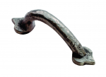 FINGERTIP FTD1068B PE FLEUR DE LYS HAMMERED PULL HANDLE PEWTER