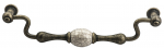 CRACKLE GLAZE PORCELAIN HANDLE FTD605 ABIC 128mm bolt centres
