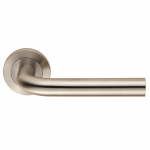 Carlisle Brass Eurospec Steelworx SWL1191SSS Spira Lever On Round Rose (DDA Compliant)