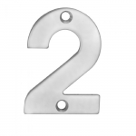 Steelworx 100mm Numeral "2" NUM10102SSS (Satin Stainless Steel)